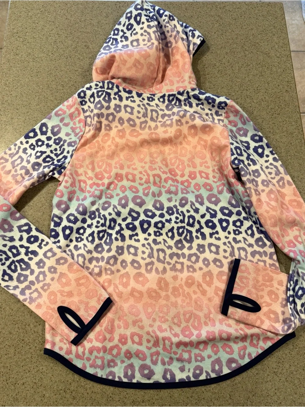 SO Brand Kohl’s Girl’s Leopard Zip up Hoodie in Pink Lavender BNWT XL 14/16